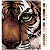 Раскладка Глаз тигра Раскраска картина по номерам на холсте A415