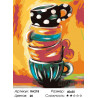Количество цветов и сложность Чашки для гостей Раскраска картина по номерам на холсте RA218
