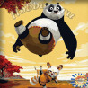  Кунфу панда Раскраска по номерам на холсте Hobbart HB3030014-Lite