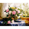 Букет утренних роз Раскраска картина по номерам на холсте
