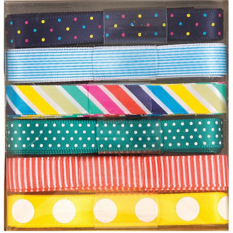 Spots & Stripes Brights набор Ленты для скрапбукинга, кардмейкинга Docrafts