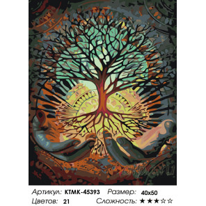 Количество цветов и сложность Мудрость природы Раскраска картина по номерам на холсте KTMK-45393
