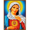 Святое сердце Марии Канва с рисунком для вышивки бисером