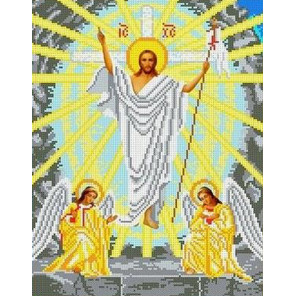 Воскресение Христово Канва с рисунком для вышивки бисером