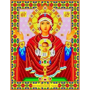 Богородица Неупиваемая чаша Канва с рисунком для вышивки бисером