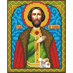 Святой Роман Канва с рисунком для вышивки бисером