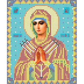 Богородица Семистрельная Канва с рисунком для вышивки бисером