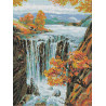 Водопад Канва с рисунком для вышивки бисером
