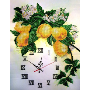Часы с лимонами Набор для вышивки бисером часов FeDi