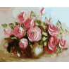  Розы мастихином Раскраска картина по номерам на холсте MG7748