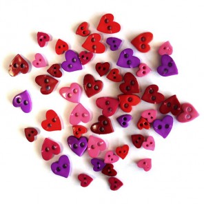 Colorful Mini Hearts (Цветные маленькие сердечки) Пуговицы декоративные Button Fashion