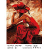 Количество цветов и сложность Страстная девушка Раскраска картина по номерам на холсте ZX 21933