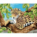 Леопард Раскраска по номерам на холсте Iteso