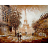  Прогулки по Парижу Раскраска картина по номерам на холсте ZX 21695