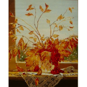 Осенние листья Раскраска по номерам акриловыми красками на холсте Worad Art