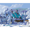  Зимние каникулы Раскраска картина по номерам на холсте KTMK-77897