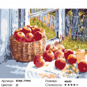 Летние яблоки Раскраска картина по номерам на холсте