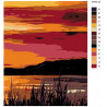 Раскладка Летний вечер на озере Раскраска картина по номерам на холсте KTMK-92452-22