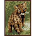 Детеныш леопарда Раскраска по номерам на холсте Color Kit