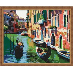 Венеция в полдень Раскраска по номерам акриловыми красками на холсте Color Kit Картина по цифрам