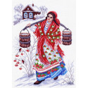 Студеная водица Канва с рисунком для вышивки Матренин посад