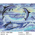 Игры дельфинов Раскраска по номерам на холсте Живопись по номерам