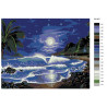 Раскладка Лунный пляж Раскраска по номерам на холсте Живопись по номерам KTMK-901607