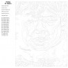 Схема Портрет кумира Раскраска по номерам на холсте Живопись по номерам KTMK-03218