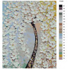 Раскладка Цветущее дерево Раскраска по номерам на холсте Живопись по номерам KTMK-775265