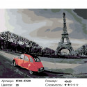 Прогулка по Парижу Раскраска по номерам на холсте Живопись по номерам