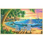 На пляже Раскраска по номерам акриловыми красками Dimensions