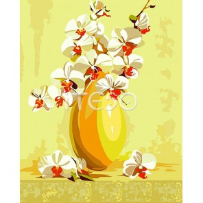 Изящные орхидеи Раскраска ( картина ) по номерам акриловыми красками на холсте Iteso