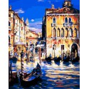 Венецианская пристань Раскраска ( картина ) по номерам на холсте Iteso