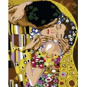 Поцелуй (Репродукция Густав Климт) Раскраска по номерам на холсте Color Kit