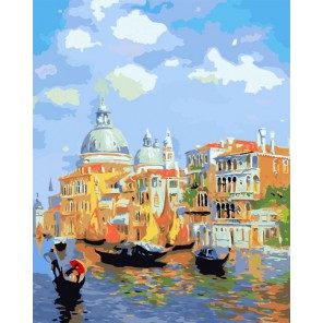 Венеция в акварели Раскраска картина по номерам акриловыми красками на холсте Color Kit