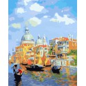 Венеция в акварели Раскраска картина по номерам на холсте Color Kit