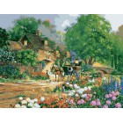 Лето Раскраска картина по номерам акриловыми красками на холсте Menglei