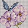  Цветы и бабочки Алмазная мозаика вышивка на подрамнике Painting Diamond BF320