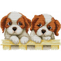 Два щенка Набор для вышивания