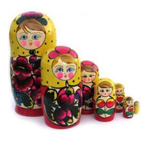 Матрешка 5 в 1 расписная