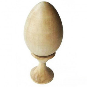  Яйцо на подставке 10 см Заготовка деревянная 9434