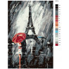 схема Непогода в Париже Раскраска по номерам на холсте Живопись по номерам
