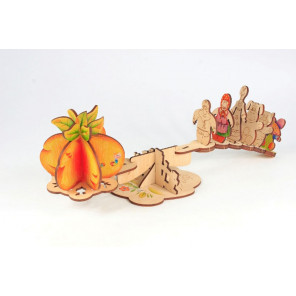  Репка 3D Пазлы деревянные Woody WI-00129