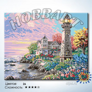 Количество цветов и сложность Мыс доброй надежды Раскраска по номерам на холсте Hobbart HB4050325-Lite