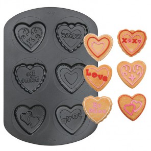 Сердца-валентинки Форма для выпечки металлическая Wilton ( Вилтон )