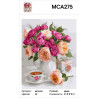 Характеристики Натюрморт с розами и чаем Раскраска картина по номерам на холсте МСА275