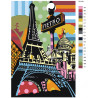 раскладка Радужный Париж Раскраска картина по номерам на холсте