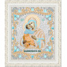 В рамке Богородица Владимирская Канва с рисунком для вышивки бисером Конек 7124