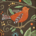 Оранжевая птица Набор для вышивания бисером MILL HILL