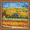 Пейзаж с голубой повозкой ( Репродукция Ван Гог) Раскраска по номерам на холсте Hobbart